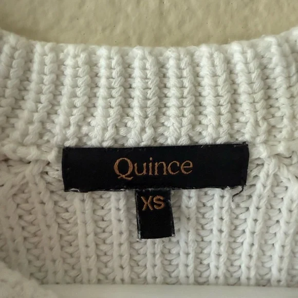 Quince Cream Ribbed Knit Pullover - Picture 4 of 13